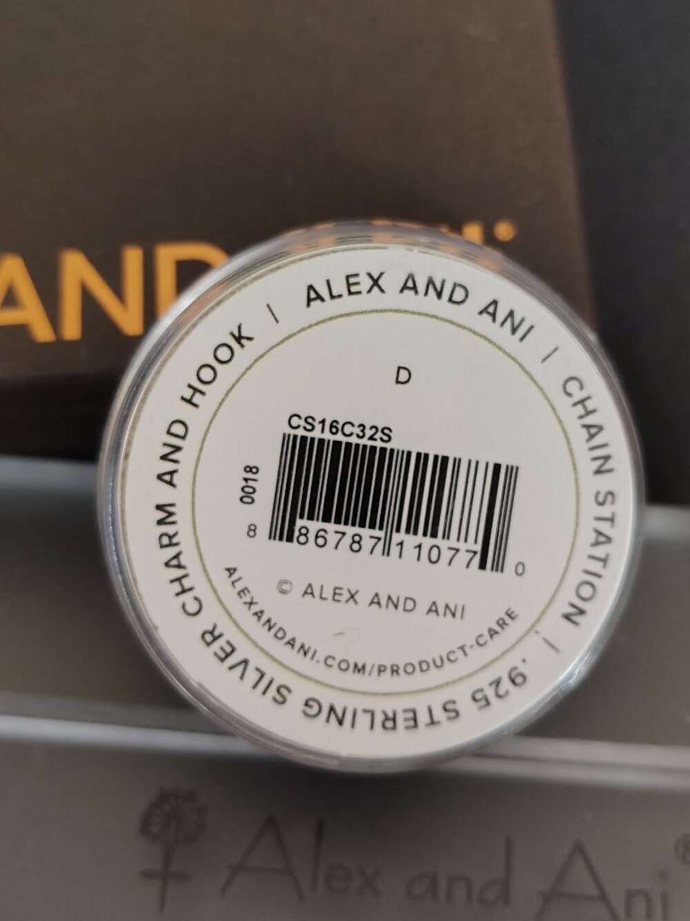 Alex and Ani 925 Sterling Silver Initial D Charm 897 - Picture 2 of 2